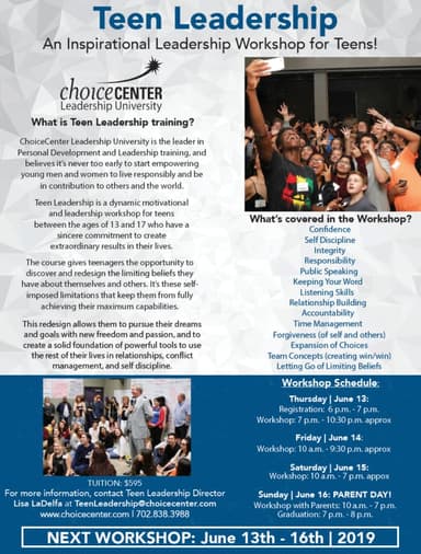 ChoiceCenter Teen Leadership