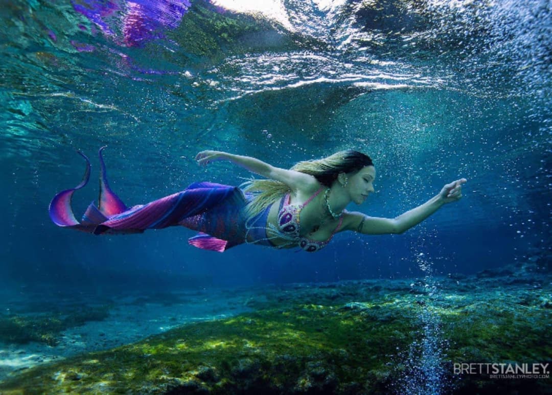 The Las Vegas Mermaid Entertainment, swimming in North Las Vegas