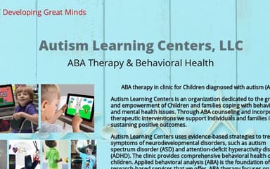 Autism Learning Centers, behavioral/aba therapy