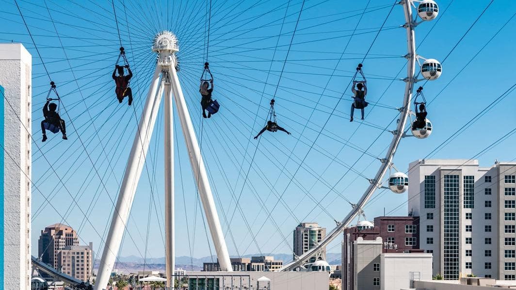 Fly LINQ Zipline, amusement centers in Las Vegas