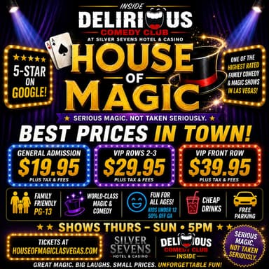 House of Magic Las Vegas at Silver Sevens Hotel & Casino