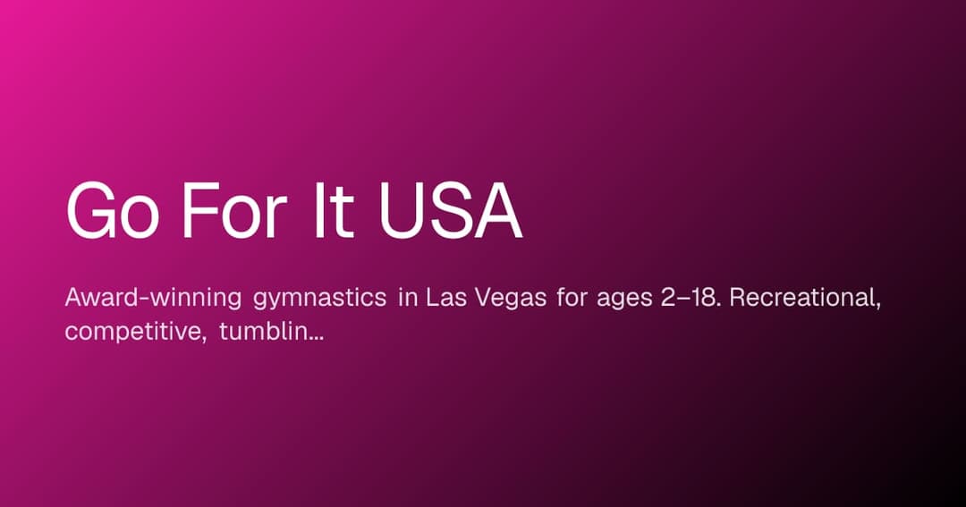 Go for It USA, gymnastics in Las Vegas